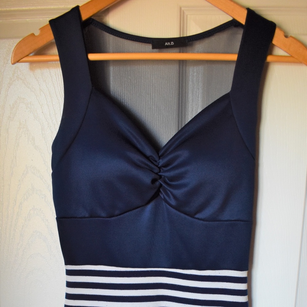 Blue Sailor Stripe Dress